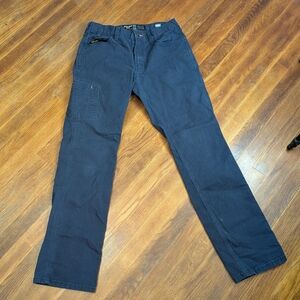 Ariat FR M5 Duralight Stretch Canvas Straight Leg Pant - Navy 30x33